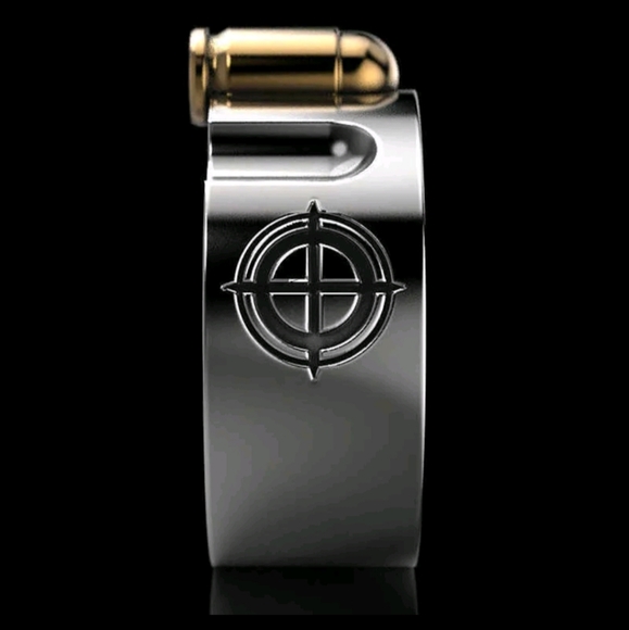 Men's silver Revolver ring - Picture 2 of 6